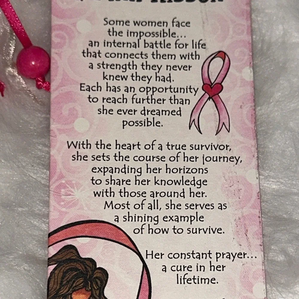 Suzy Toronto Pink Ribbon Breast Cancer Awareness Bookmark Blue Mountain Arts